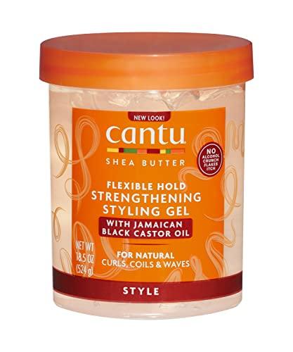 Cantu Shea Butter Flexible Hold Strengthening Gel coiffant, 524 g