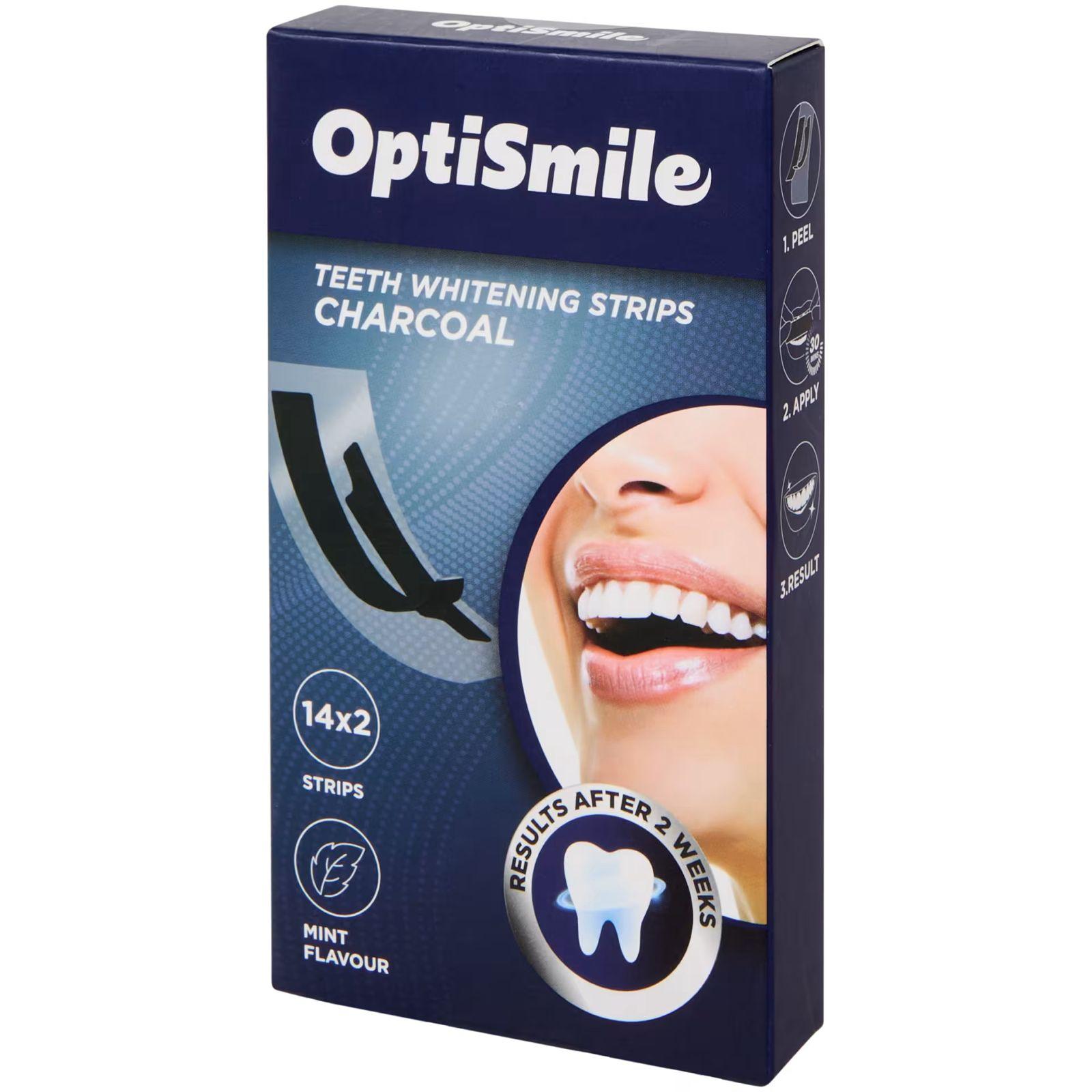 Bandes de blanchiment dentaire OptiSmile CHARCOAL