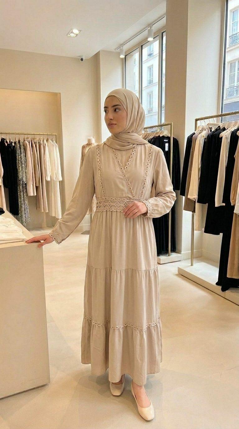 Robe Longue Élégance Dentelle